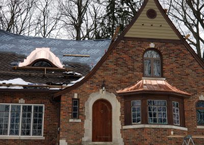 Curved Copper Bay Windows