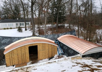 Curved Copper Roof